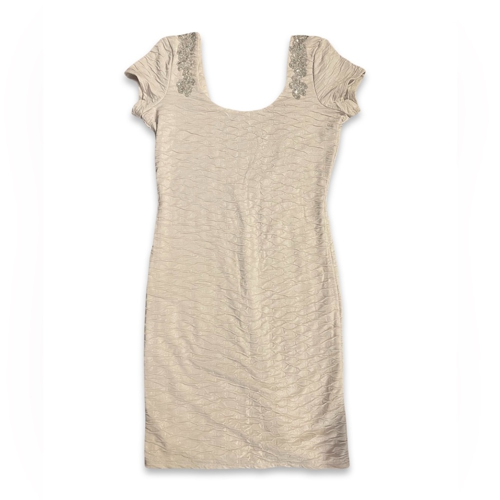 Free People Bringing Sexy Back low back beaded mini dress XS